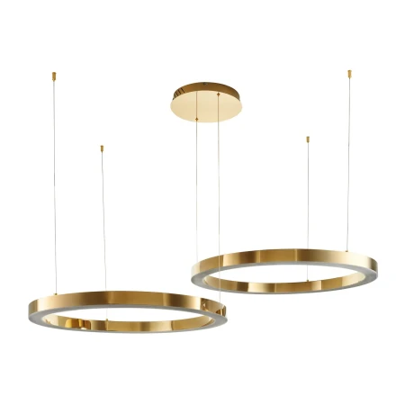 Lampa wisząca CIRCLE 80+80 LED złoty połysk na 1 podsufitce - DN924-80+80 gold - Step Into Design